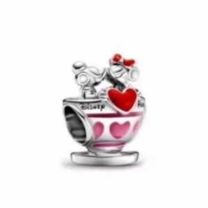 Disney Mickey Minnie Mouse Love & Kisses Charm